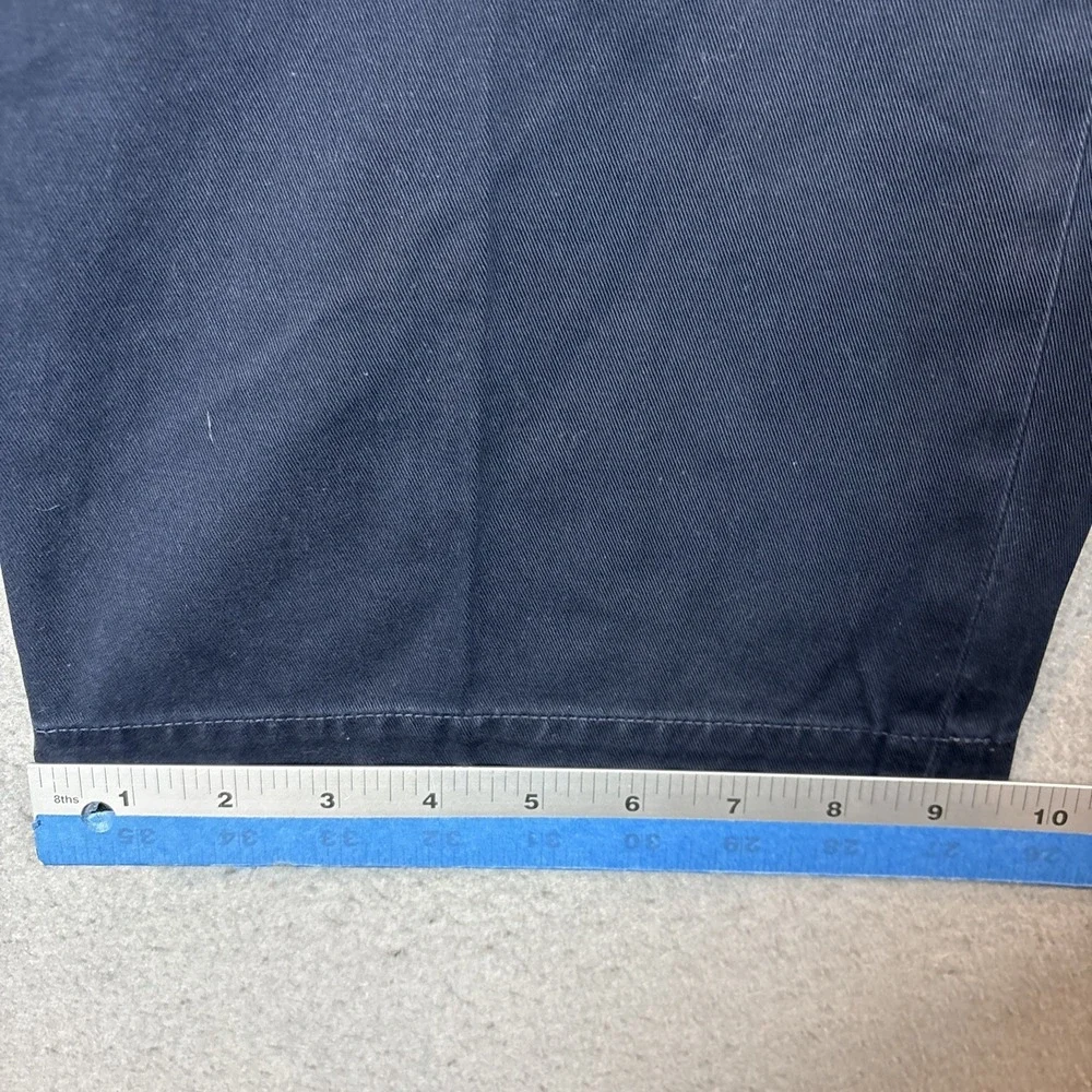 Polo By Ralph Lauren Mens Blue Andrew Pleated Chino Pants 42X30